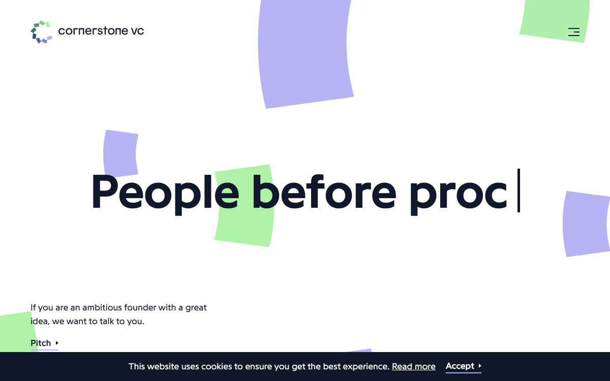 Cornerstone VC website preview