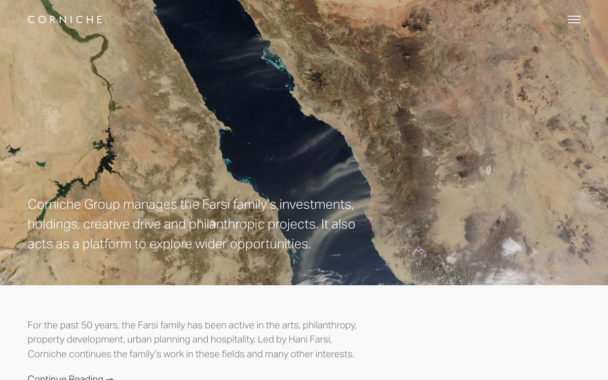 Corniche Group website preview