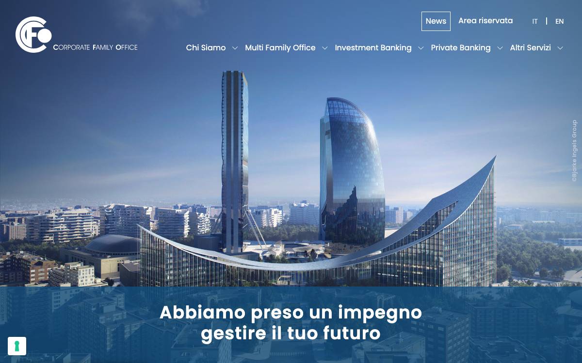 Corporate Family Office SIM (CFO SIM) website preview