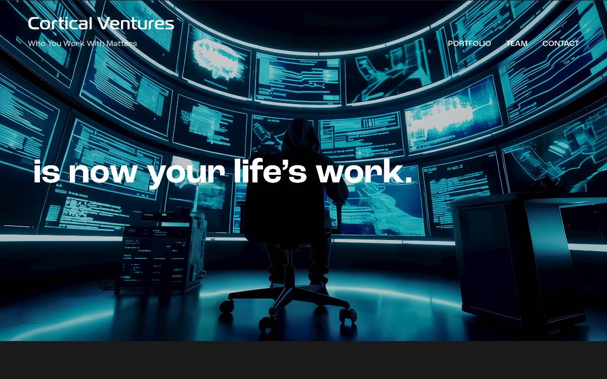 Cortical Ventures website preview