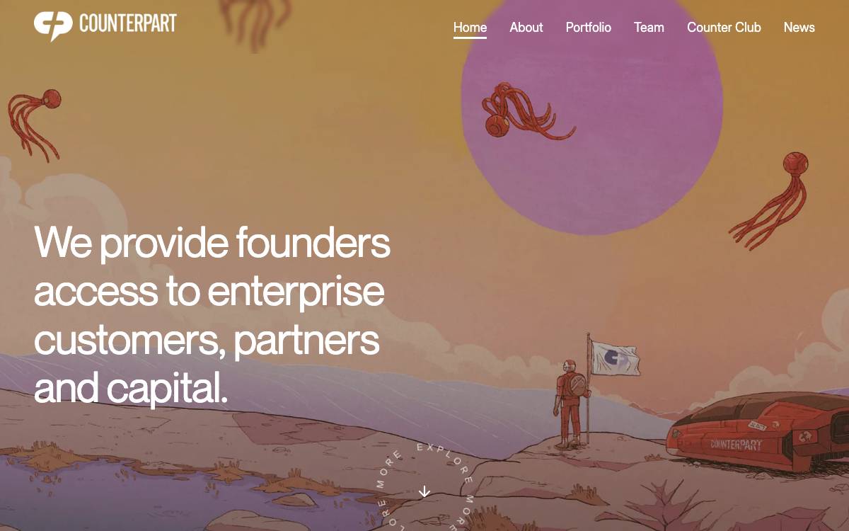 Counterpart Ventures website preview