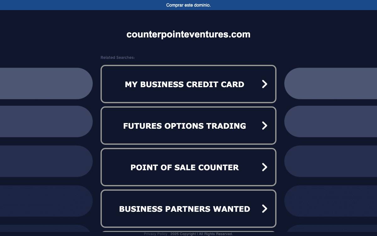 CounterPointe Ventures website preview