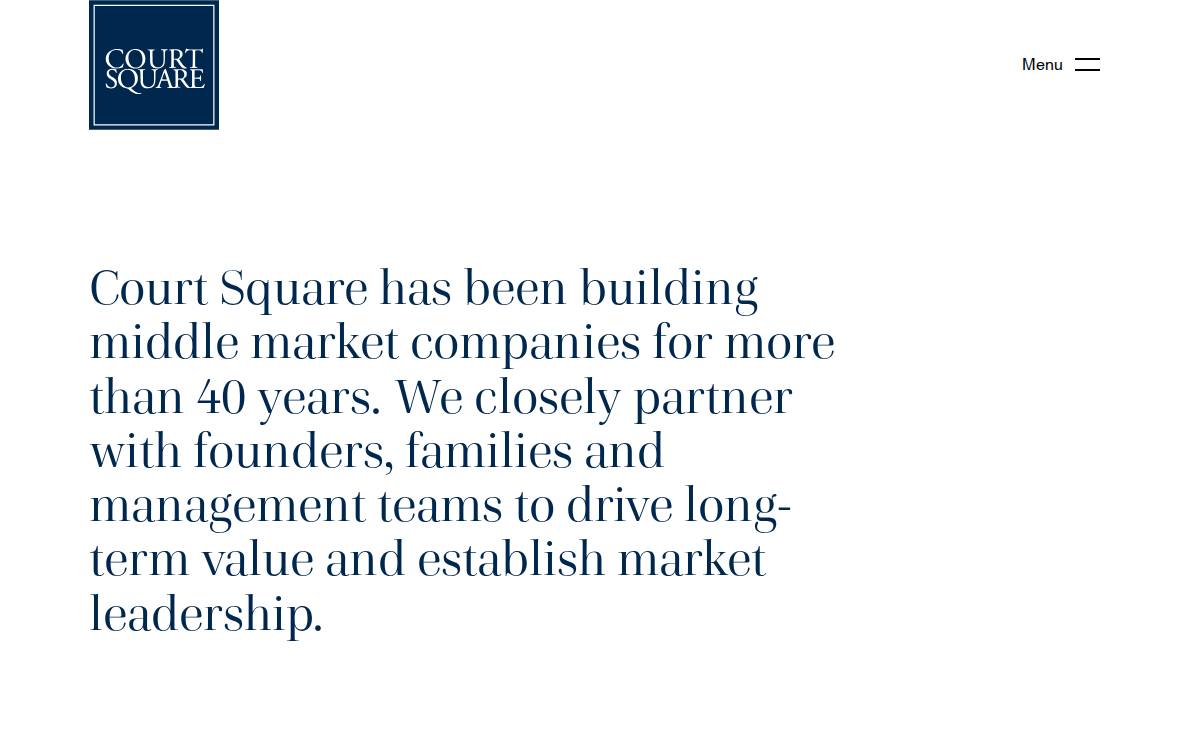 Court Square Capital Partners website preview
