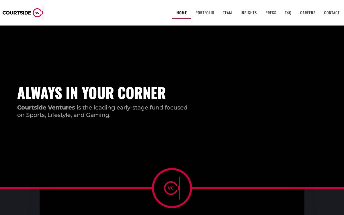 Courtside Ventures website preview