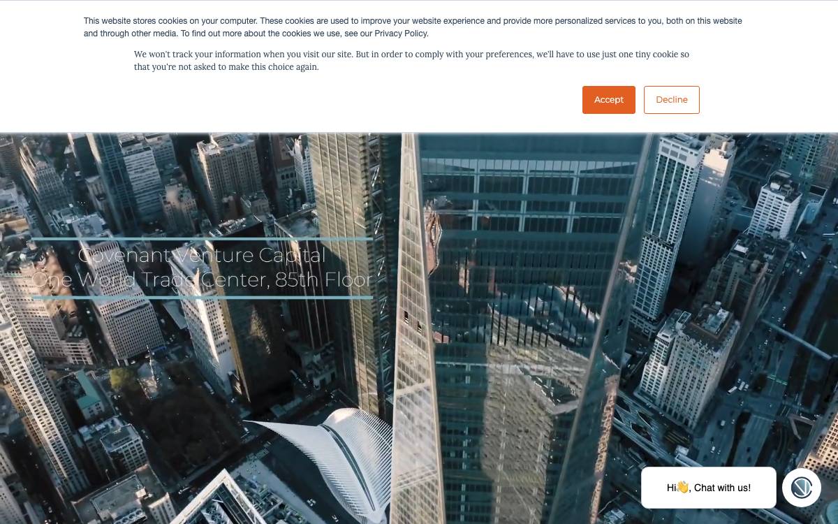 Covenant Venture Capital website preview
