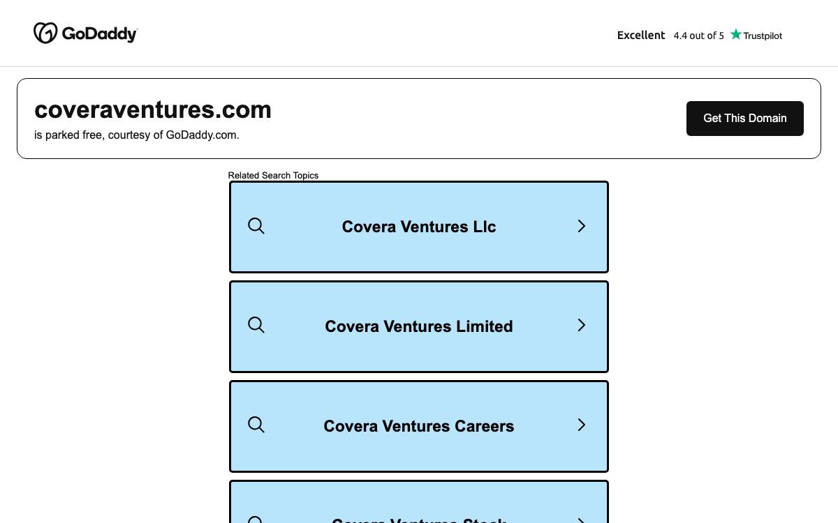 Covera Ventures website preview