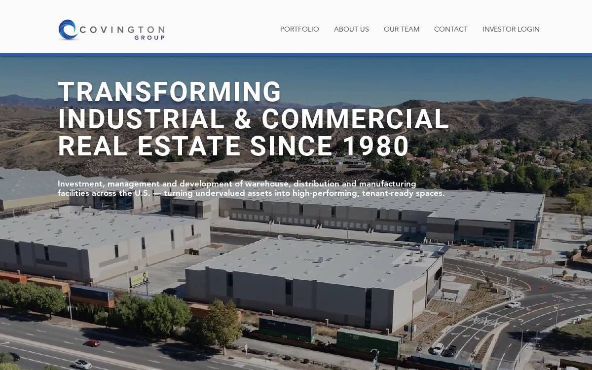 Covington Group website preview
