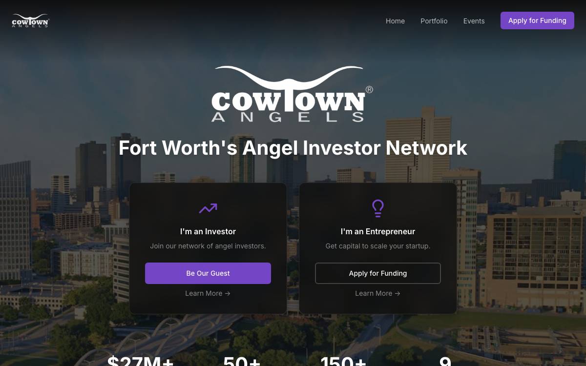 Cowtown Angels website preview