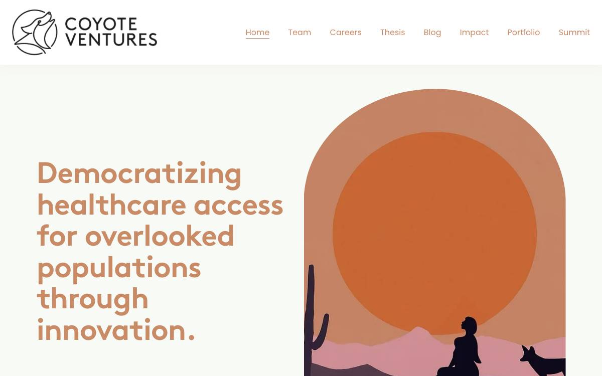 Coyote Ventures website preview