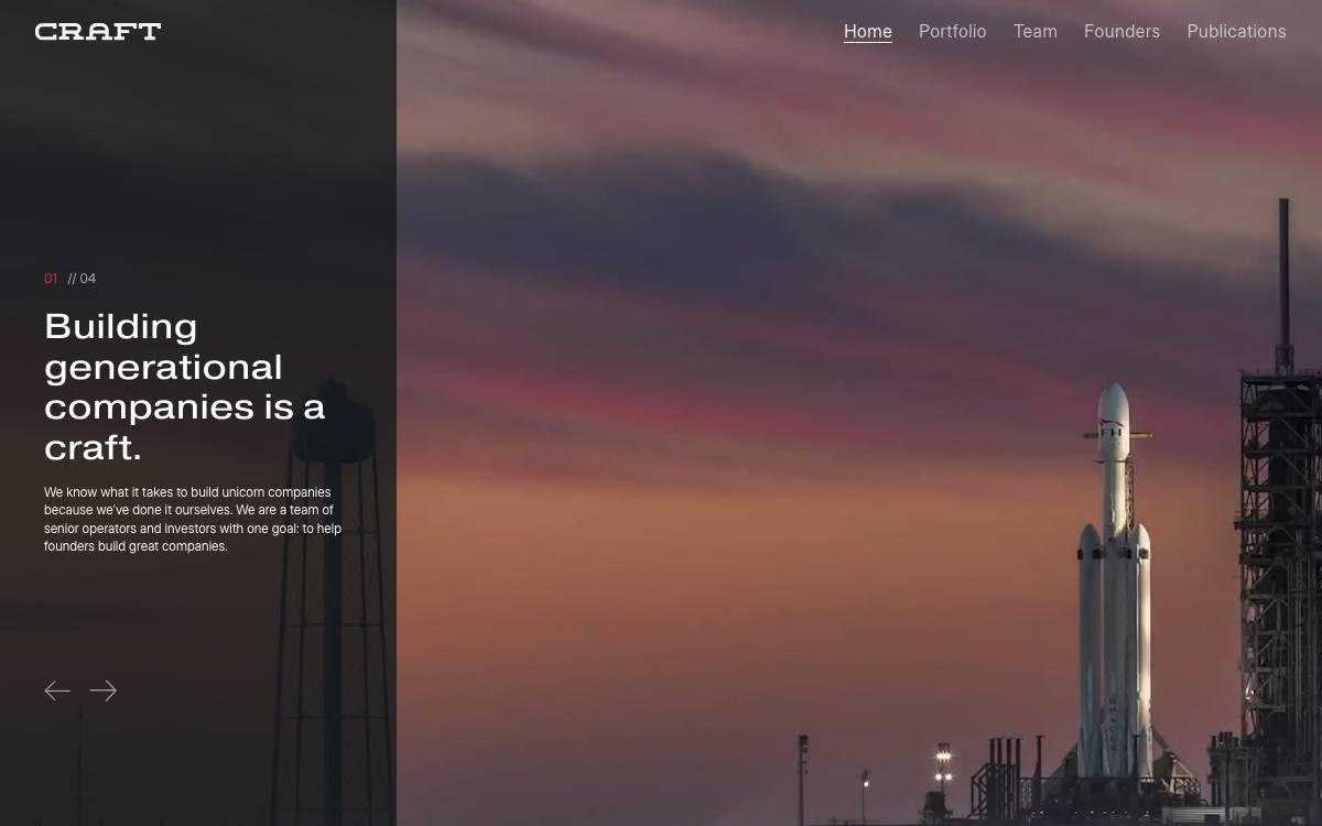 Craft Ventures website preview