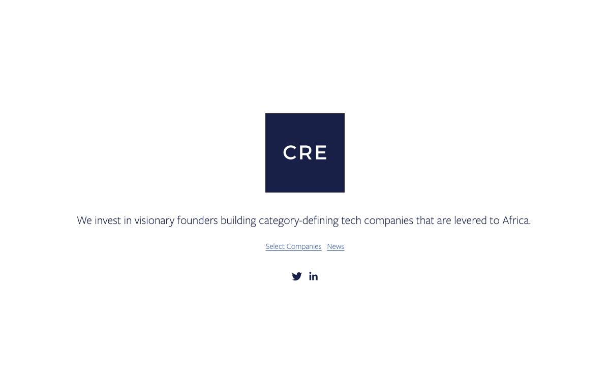 CRE Venture Capital website preview