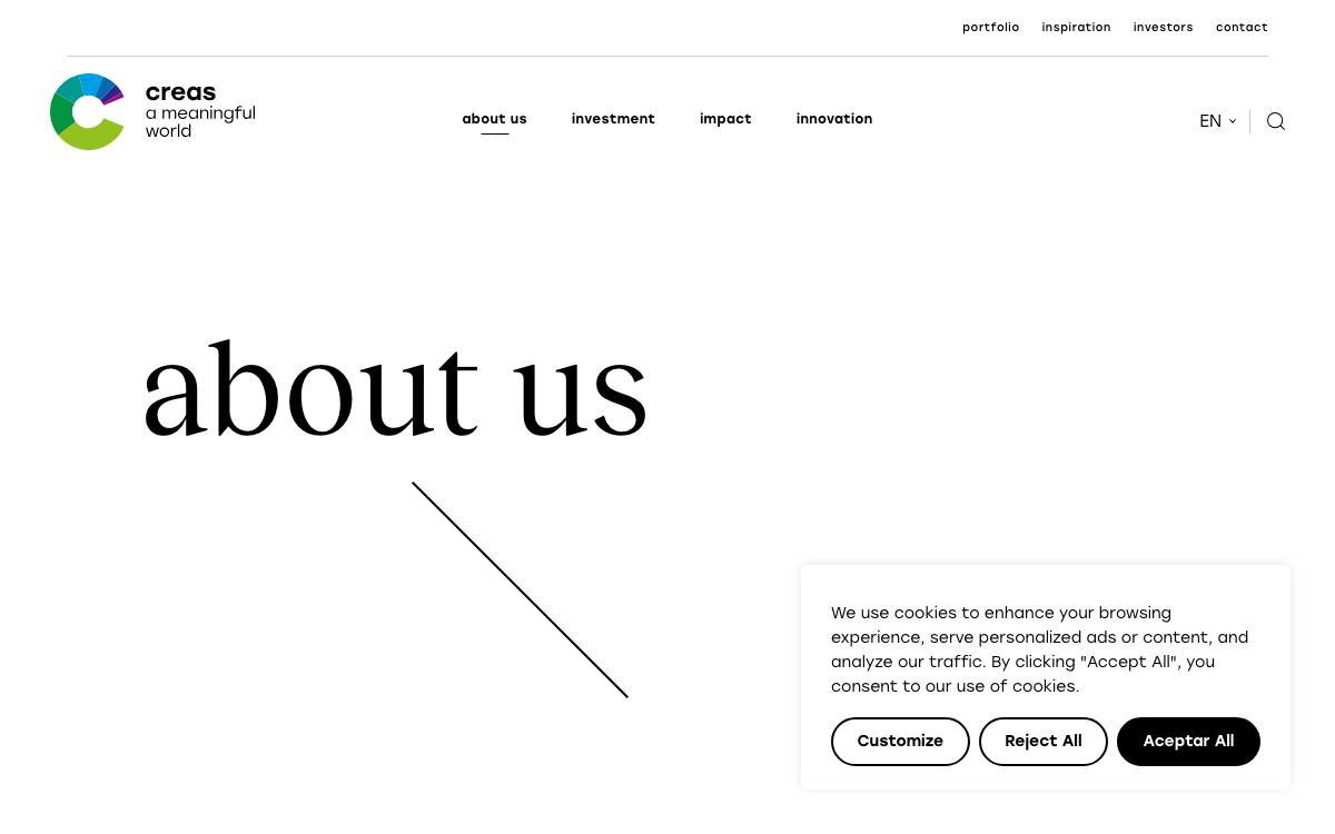 CREAS IMPACTO GLOBAL SGEIC website preview