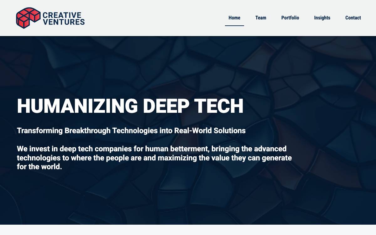 Creative Ventures website preview