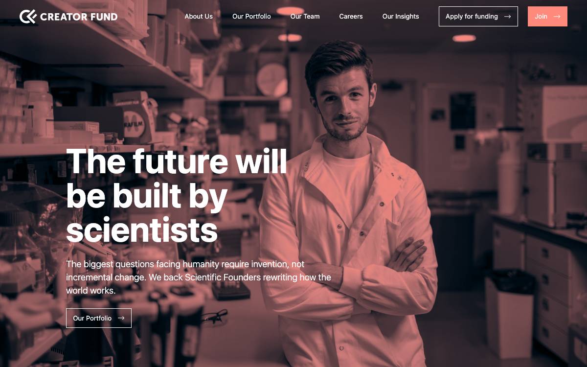 Creator Fund website preview