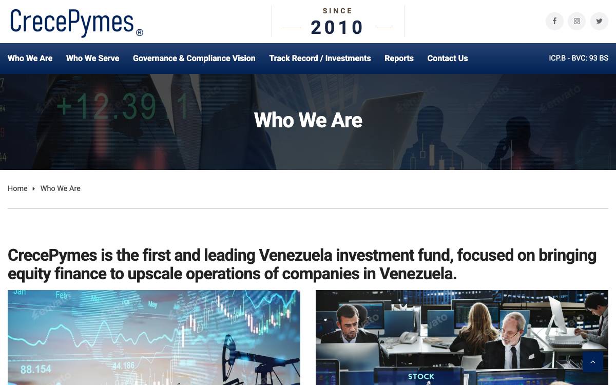 CrecePymes website preview