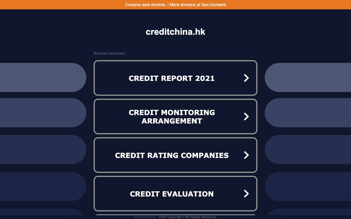 Credit China FinTech Holdings website preview