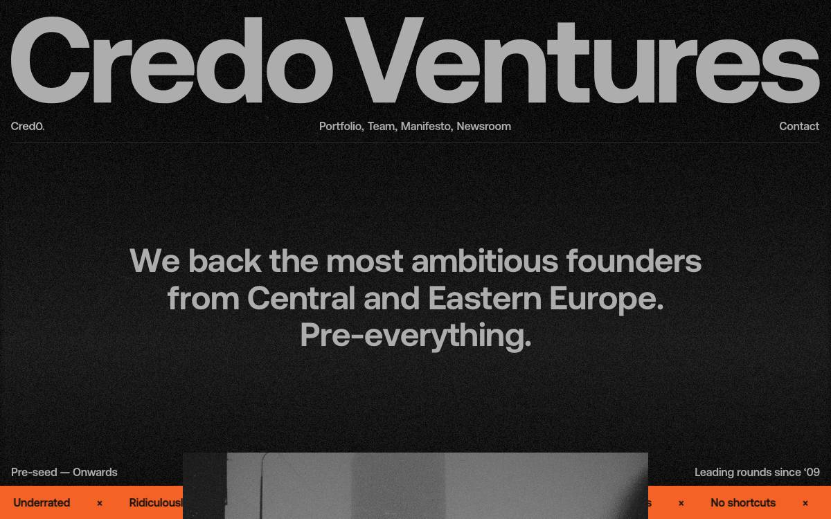 Credo Ventures website preview