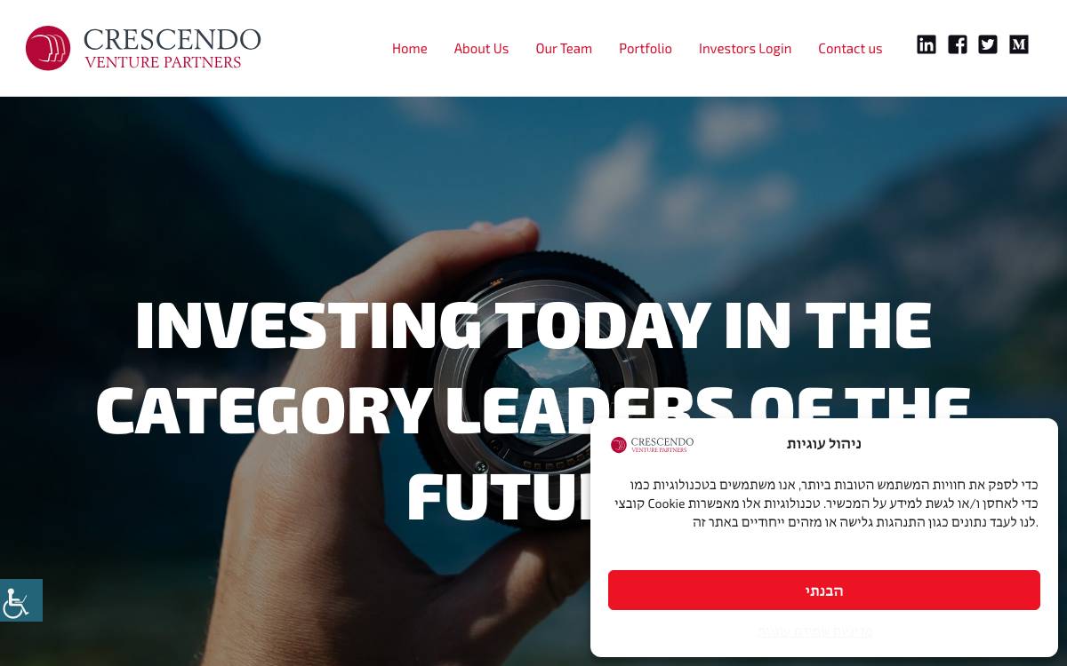 Crescendo Venture Partners website preview