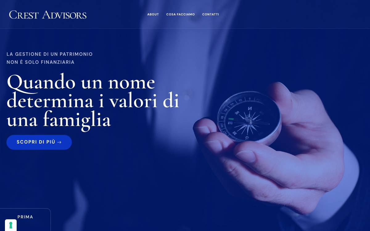 Crest Advisors website preview