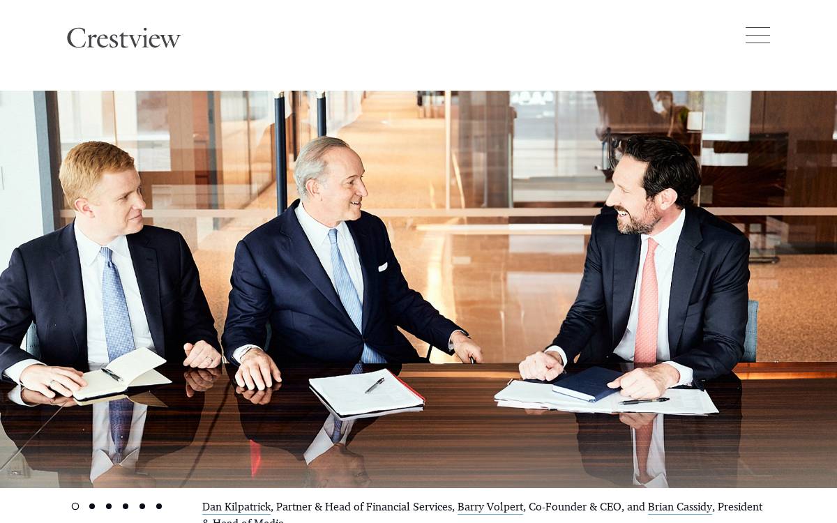Crestview Partners website preview