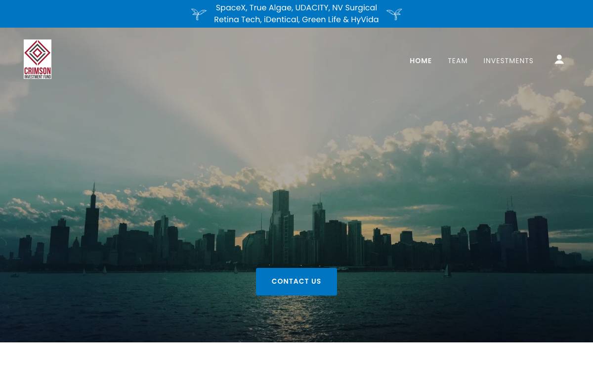 Crimson Investment Fund website preview
