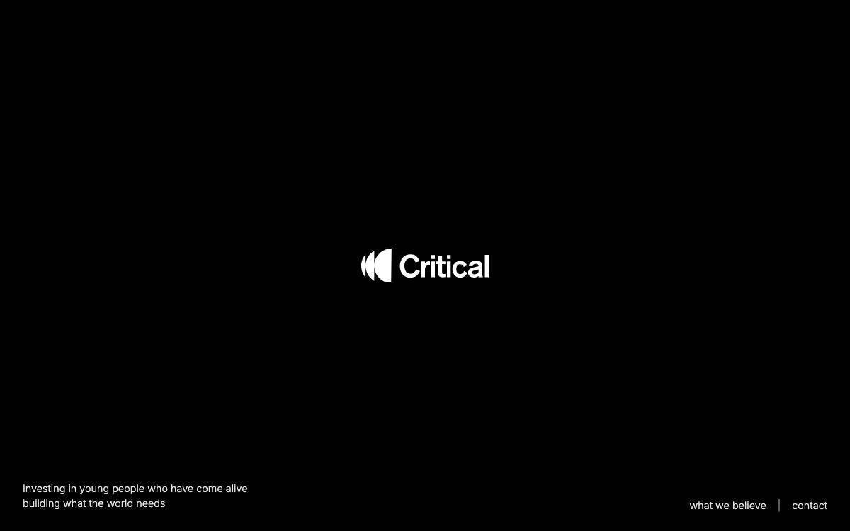 Critical Venture Partners website preview