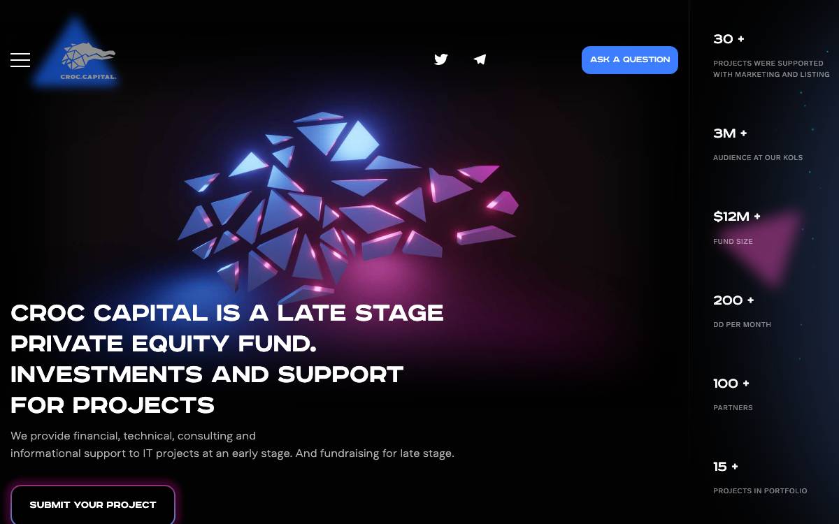 Croc Capital website preview