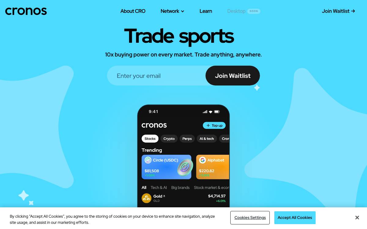 Cronos Labs website preview
