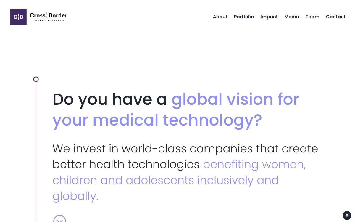 Cross-Border Impact Ventures website preview