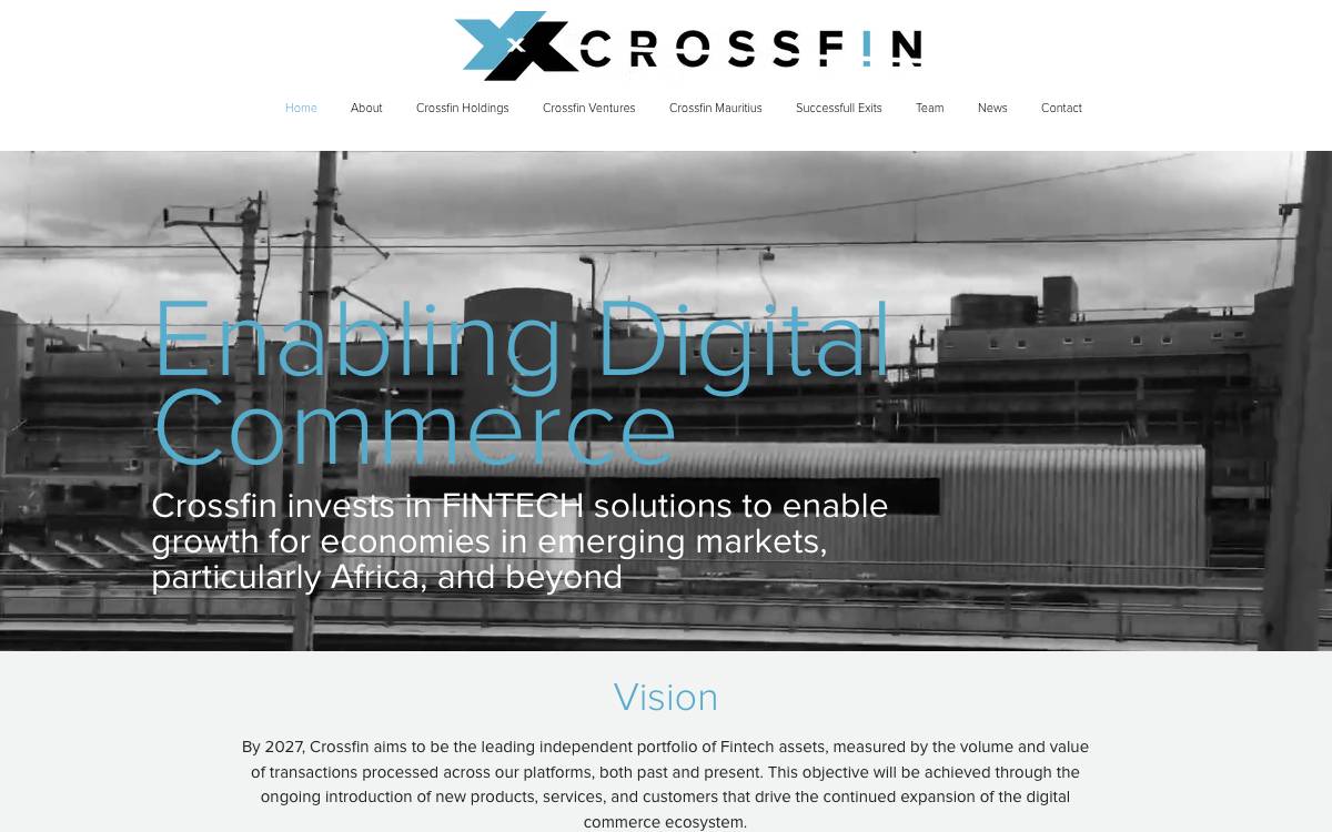 Crossfin Technology website preview