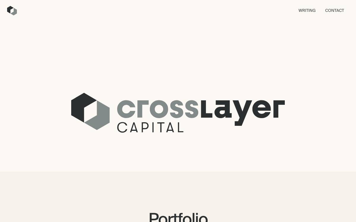 CrossLayer Capital website preview