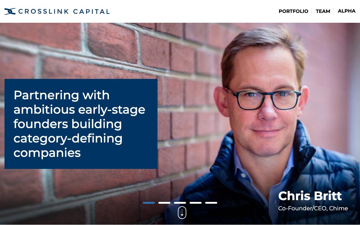 Crosslink Capital website preview