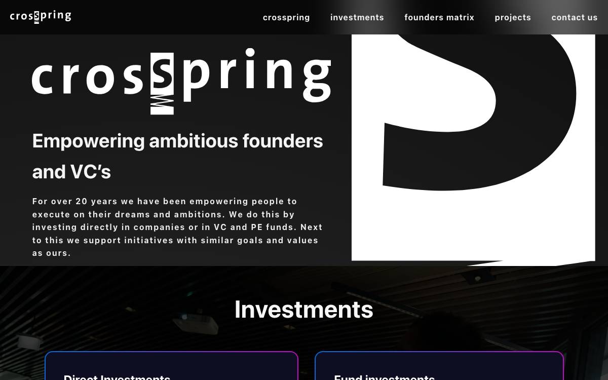 Crosspring website preview