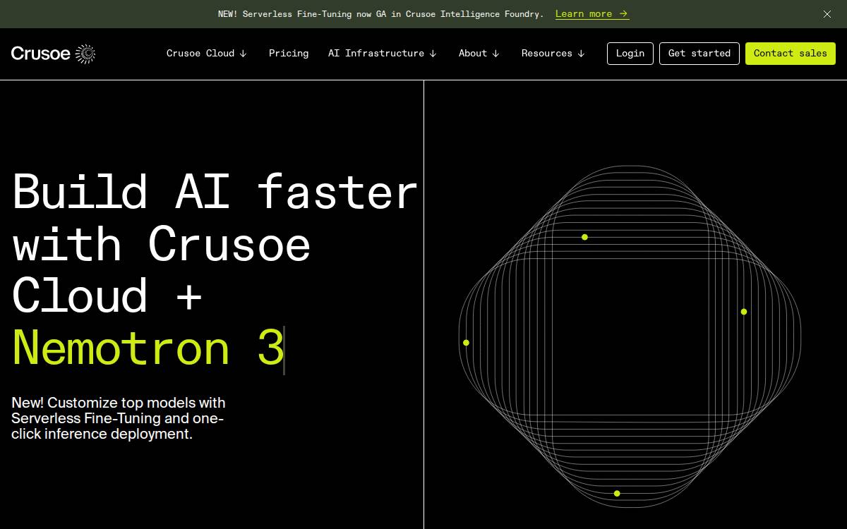 Crusoe website preview