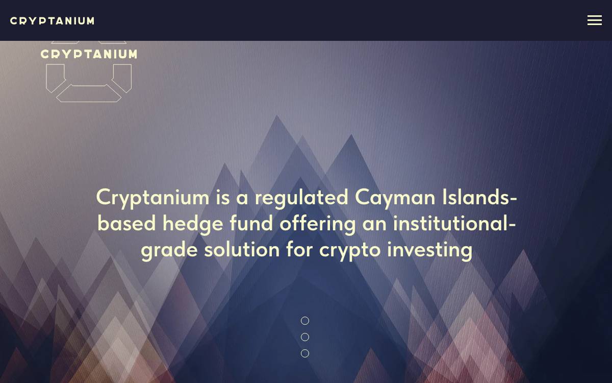 Cryptanium website preview