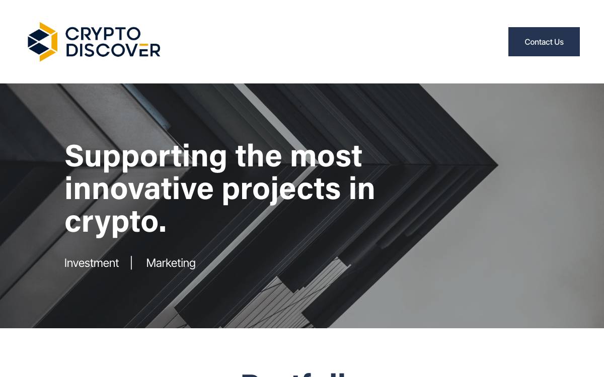 Crypto Discover website preview