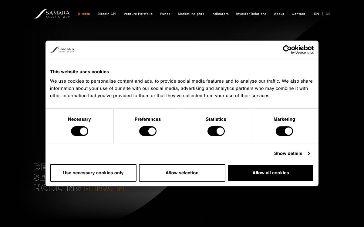 Cryptology Asset Group website preview