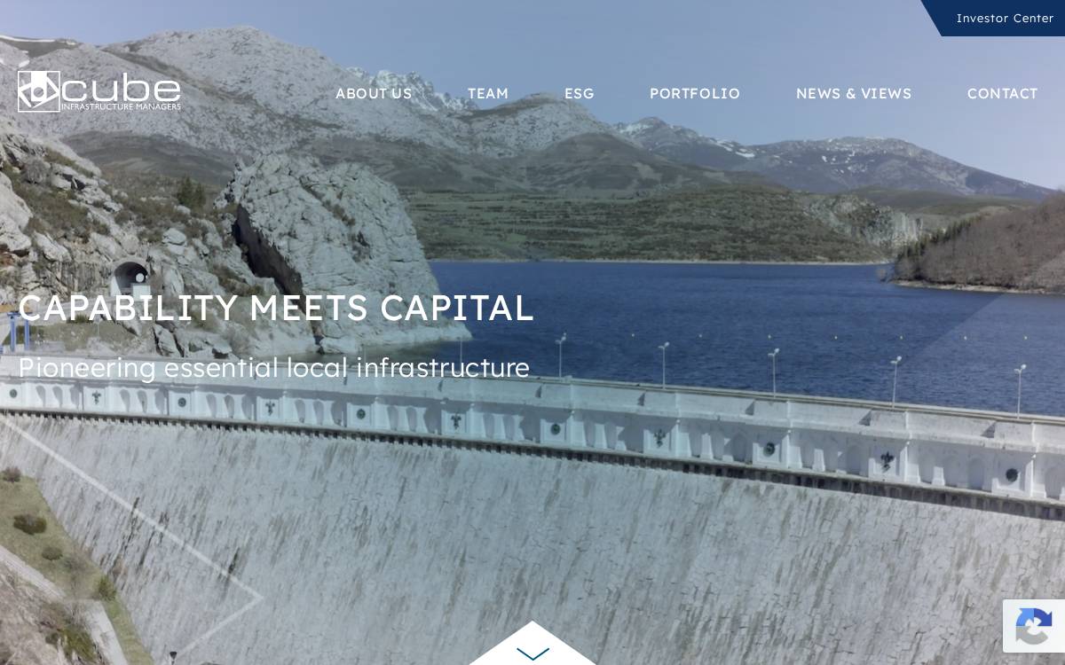 Cube Infrastructure Managers website preview