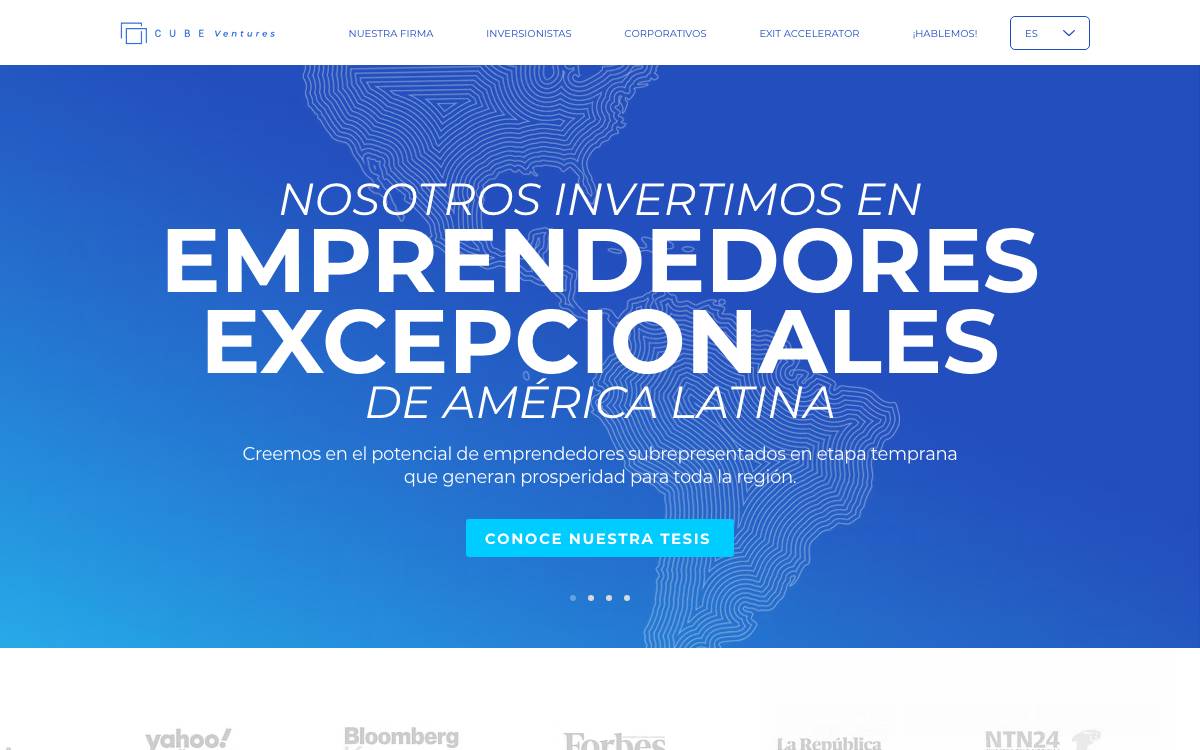 Cube Ventures website preview