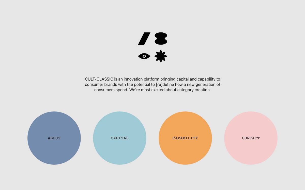 Cult-Classic Ventures website preview
