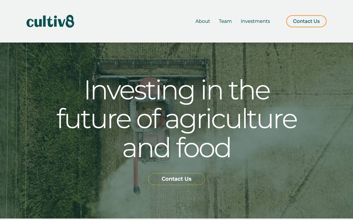Cultiv8 Funds Management website preview
