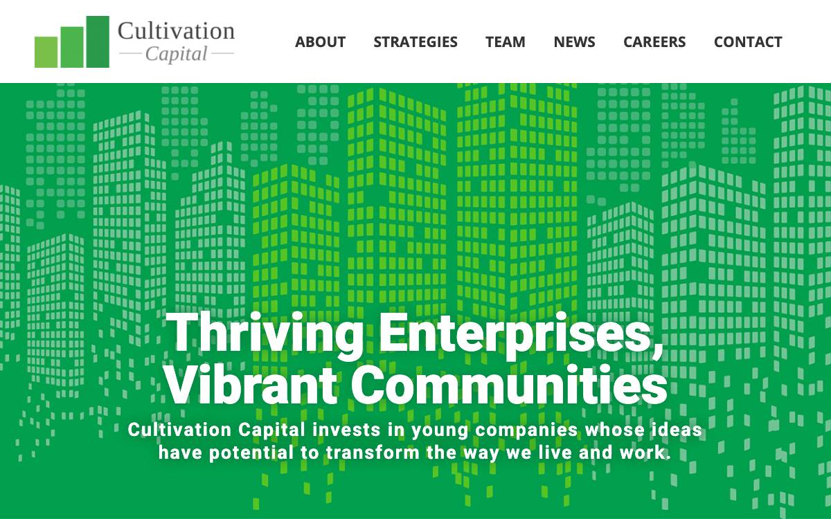 Cultivation Capital website preview