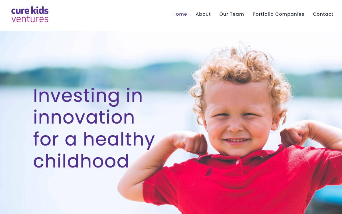Cure Kids Ventures website preview