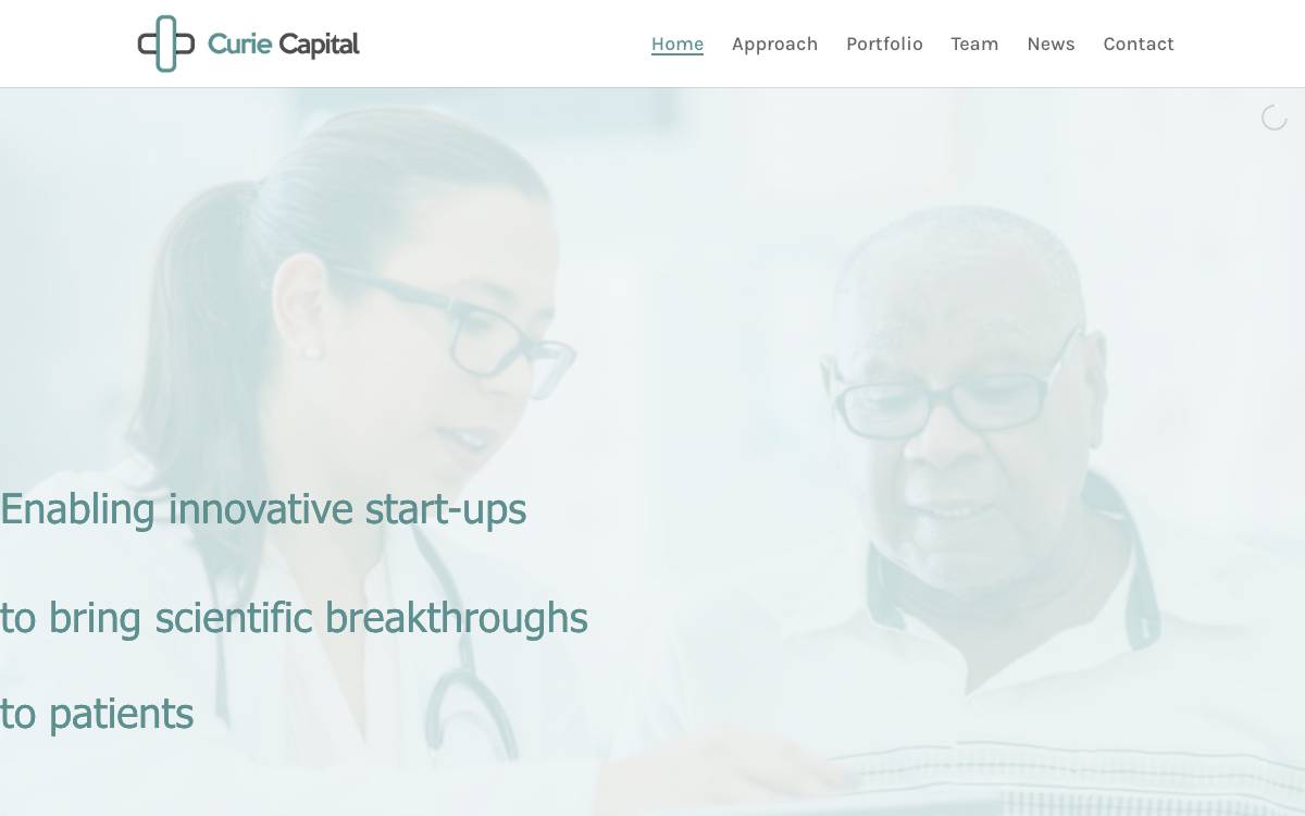 Curie Capital website preview