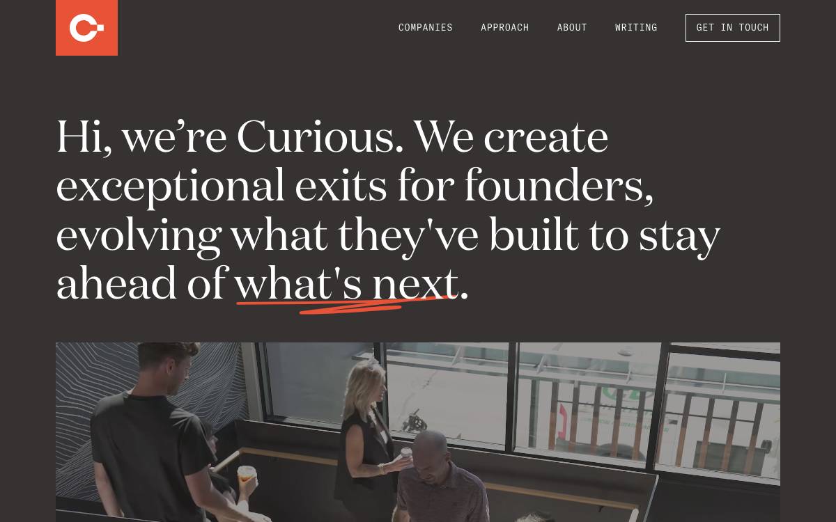 Curious Capital website preview
