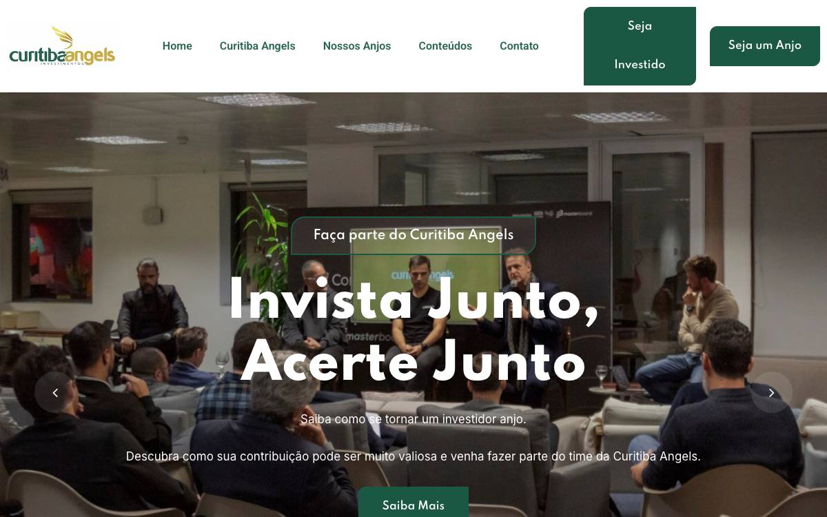 Curitiba Angels website preview