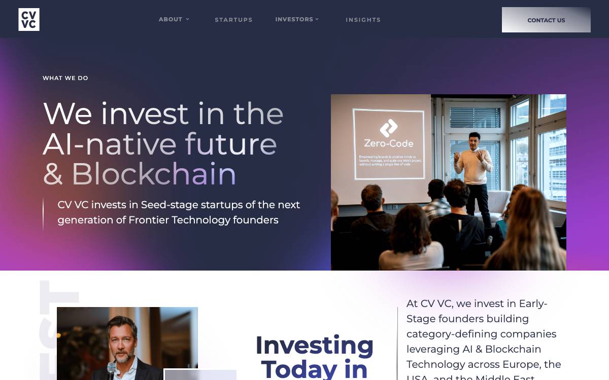CV VC website preview