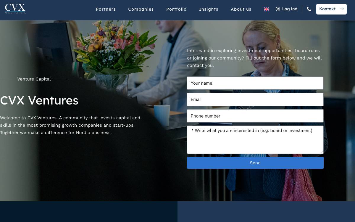 CVX Ventures website preview