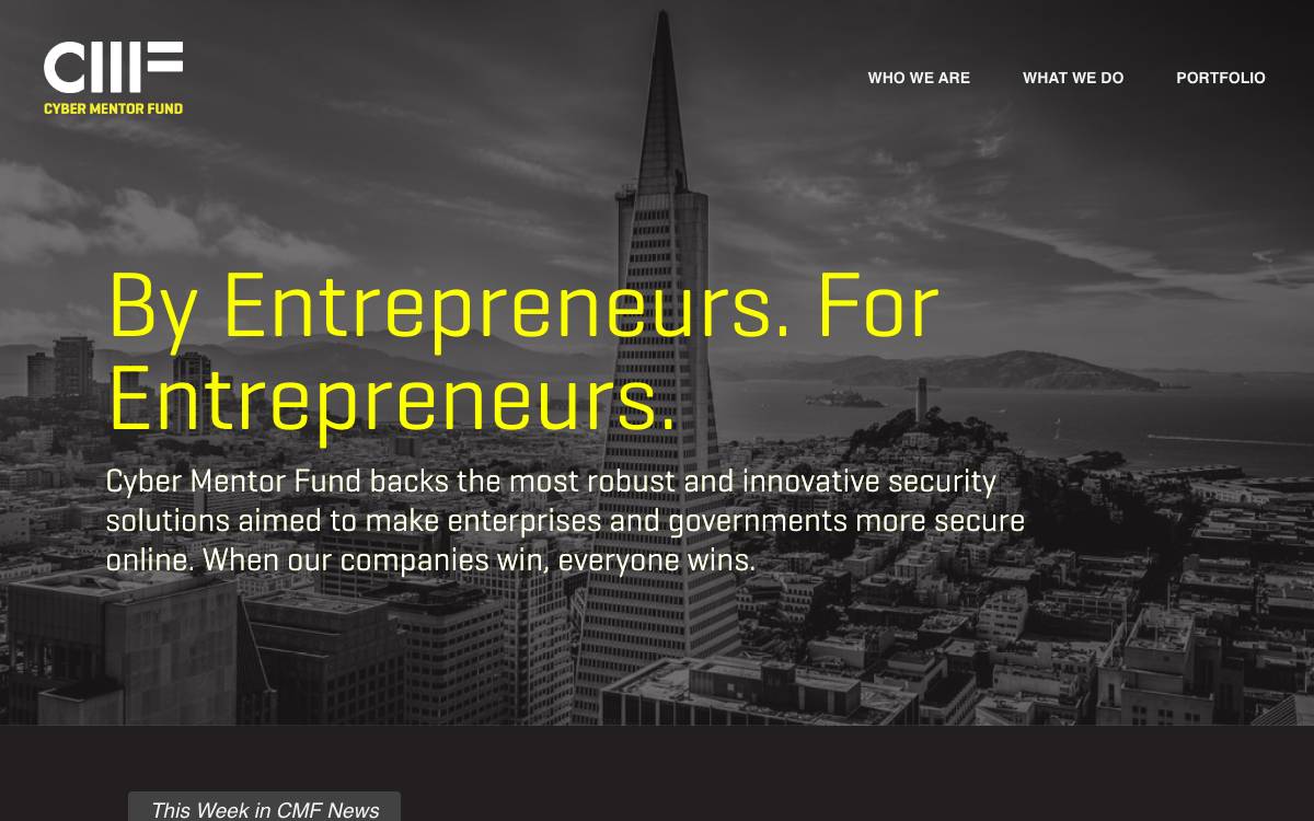Cyber Mentor Fund website preview