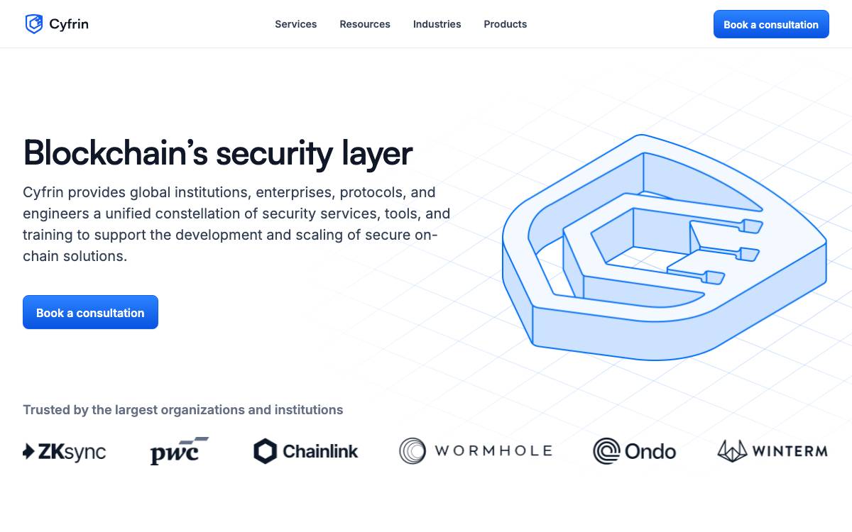 Cyfrin website preview